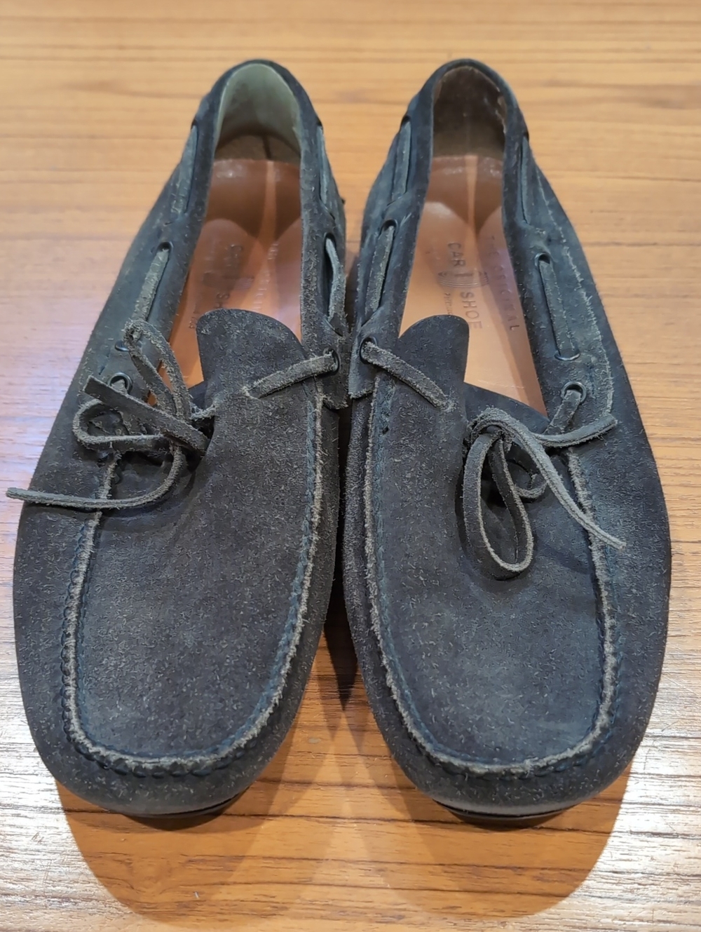 The Original Car Shoe Moc Dark Gray Leather